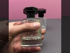 ขวดน้ำหอม 30ML หกเหลี่ยม ฝากลม แถบแนวตั้ง Perfume Spray Bottle 50ml